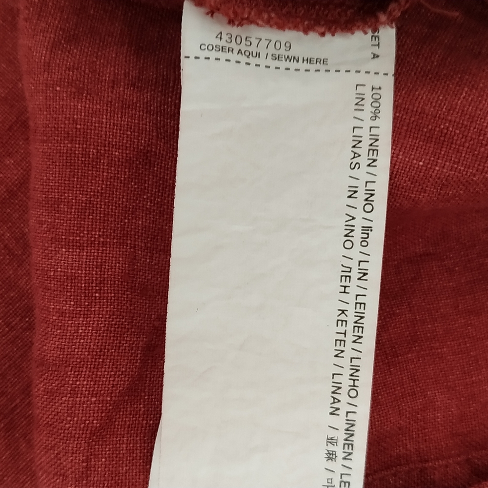 Mango linen sleeveless button front blouse - Picture 8 of 10